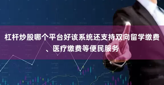 杠杆炒股哪个平台好该系统还支持双向留学缴费、医疗缴费等便民服务