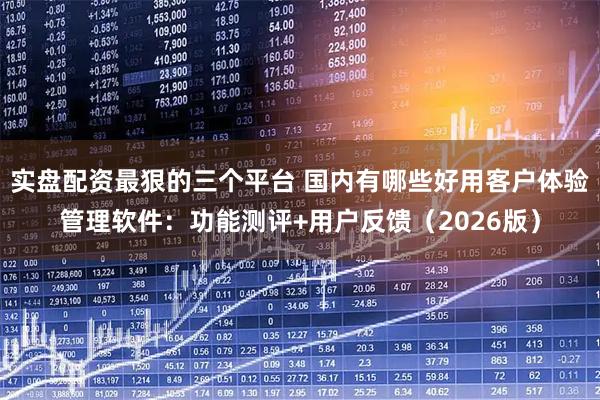 实盘配资最狠的三个平台 国内有哪些好用客户体验管理软件：功能测评+用户反馈（2026版）