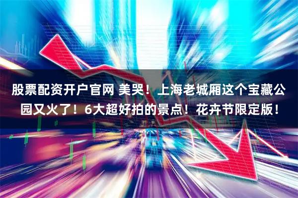 股票配资开户官网 美哭！上海老城厢这个宝藏公园又火了！6大超好拍的景点！花卉节限定版！